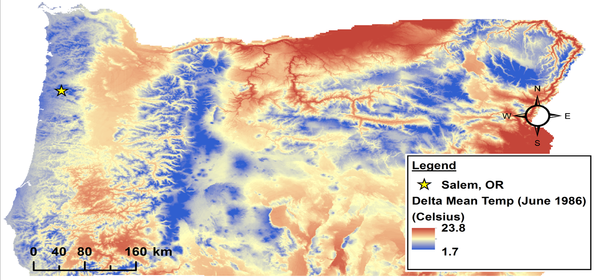 oregon climate map